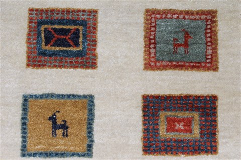 Gabbeh Multicolor Hand Knotted 30 X 411 Area Rug 250-27707 Image 3