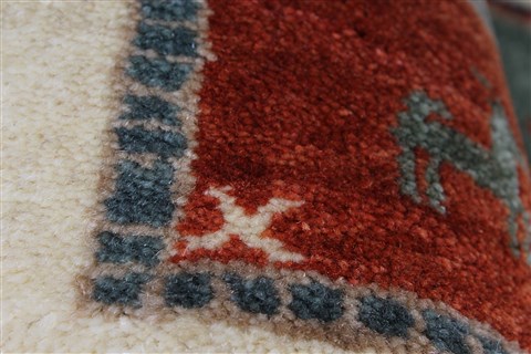 Gabbeh Multicolor Hand Knotted 30 X 411 Area Rug 250-27707 Image 7