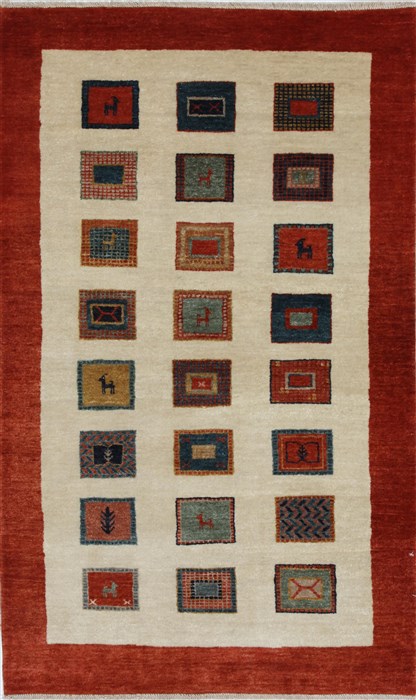 Gabbeh Multicolor Hand Knotted 30 X 411 Area Rug 250-27707 Image 0