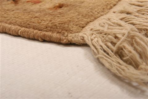 Kerman Beige Runner Hand Knotted 20 X 51 Area Rug 253-27710 Image 1