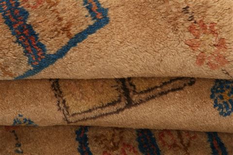 Kerman Beige Runner Hand Knotted 20 X 51 Area Rug 253-27710 Image 3