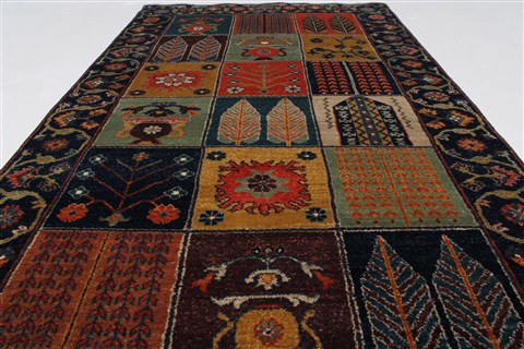 Bakhtiar Multicolor Hand Knotted 31 X 54 Area Rug 250-27714 Image 2