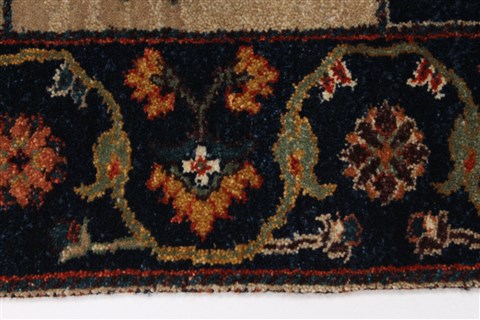 Bakhtiar Multicolor Hand Knotted 31 X 54 Area Rug 250-27714 Image 3