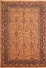 Kerman Beige Hand Knotted 61 X 810  Area Rug 100-27717 Thumb 0