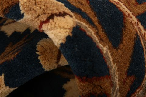 Qum Brown Hand Knotted 48 X 78 Area Rug 100-27720 Image 1