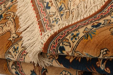 Qum Brown Hand Knotted 48 X 78 Area Rug 100-27720 Image 3