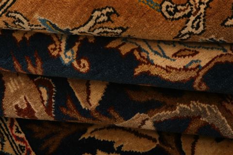 Qum Brown Hand Knotted 48 X 78 Area Rug 100-27720 Image 4