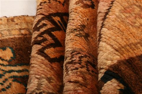 Gabbeh Orange Hand Knotted 31 X 58 Area Rug 100-27721 Image 2