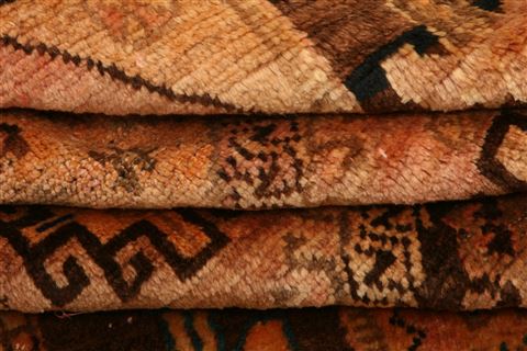 Gabbeh Orange Hand Knotted 31 X 58 Area Rug 100-27721 Image 3