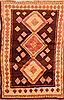 Gabbeh Brown Hand Knotted 37 X 59 Area Rug 100-27722 Thumb 0