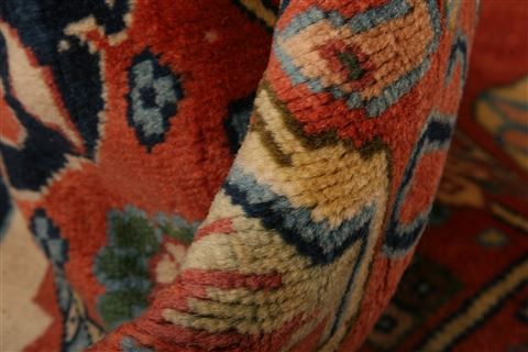 Qashqai Red Hand Knotted 55 X 610 Area Rug 253-27726 Image 1