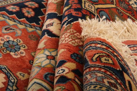Qashqai Red Hand Knotted 55 X 610 Area Rug 253-27726 Image 2