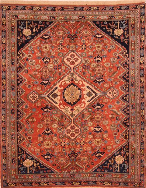 Qashqai Red Hand Knotted 55 X 610 Area Rug 253-27726 Image 0