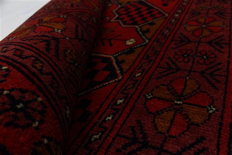 Kunduz Blue Runner Hand Knotted 27 X 96 Area Rug 250-27727 Image 1