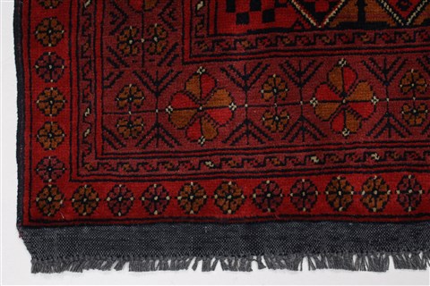 Kunduz Blue Runner Hand Knotted 27 X 96 Area Rug 250-27727 Image 4
