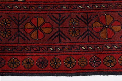 Kunduz Blue Runner Hand Knotted 27 X 96 Area Rug 250-27727 Image 6