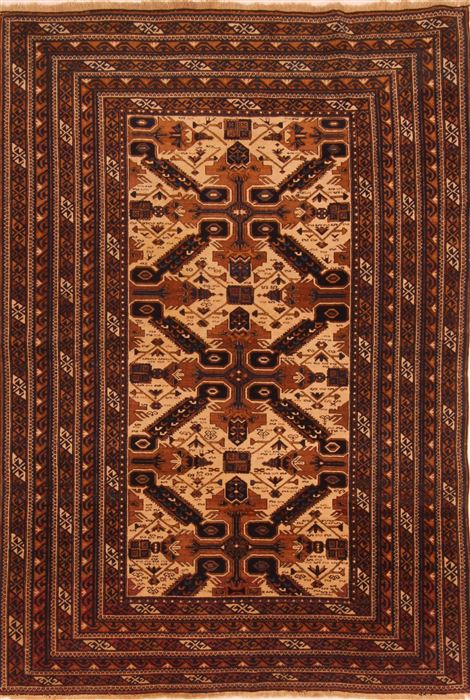 Shirvan Brown Hand Knotted 40 X 60 Area Rug 100-27728 Image 0