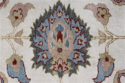 Chobi Beige Runner Hand Knotted 30 X 102 Area Rug 250-27730 Image 1