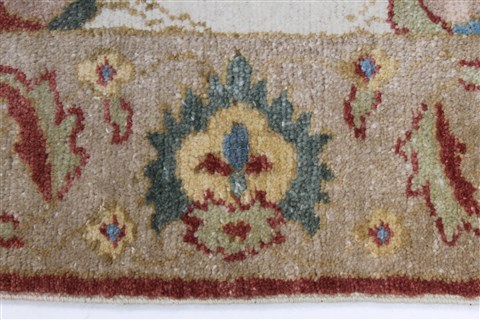 Chobi Beige Runner Hand Knotted 30 X 102 Area Rug 250-27730 Image 5