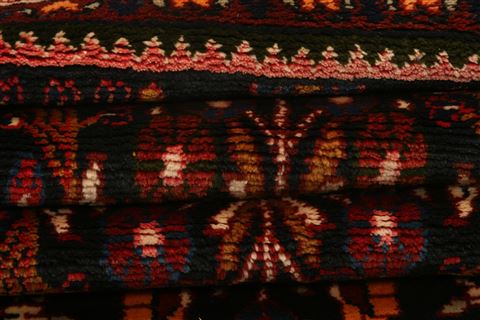 Shahsavan Red Runner Hand Knotted 35 X 103 Area Rug 253-27731 Image 4