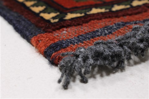 Kazak Red Runner Hand Knotted 210 X 98 Area Rug 250-27732 Image 6