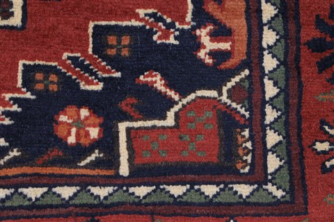 Kazak Red Runner Hand Knotted 210 X 98 Area Rug 250-27732 Image 7