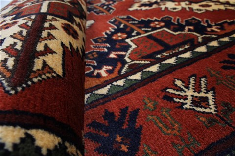 Kazak Red Runner Hand Knotted 210 X 98 Area Rug 250-27732 Image 9
