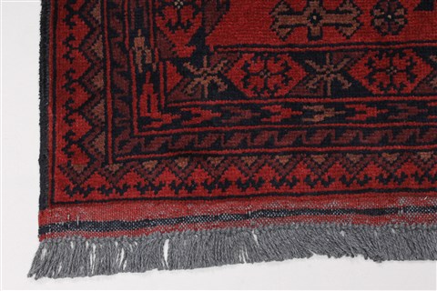 Kunduz Blue Runner Hand Knotted 27 X 95 Area Rug 250-27736 Image 6