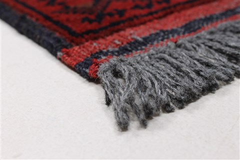 Kunduz Blue Runner Hand Knotted 27 X 95 Area Rug 250-27736 Image 7