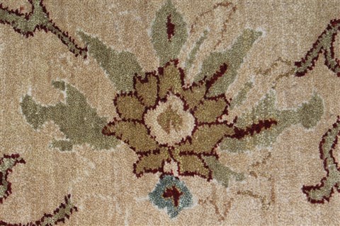Chobi Beige Runner Hand Knotted 210 X 102 Area Rug 250-27737 Image 2