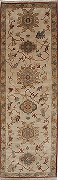 Egyptian Chobi Beige Runner 10 to 12 ft Wool Carpet 27739