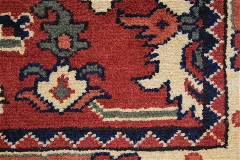 Turkman Beige Runner Hand Knotted 210 X 99 Area Rug 250-27742 Image 5