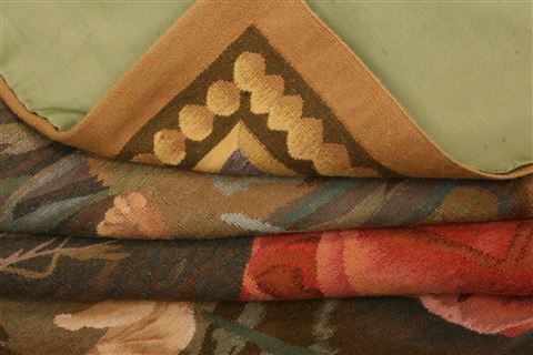 Aubusson Multicolor Hand Woven 52 X 59 Area Rug 100-27747 Image 4