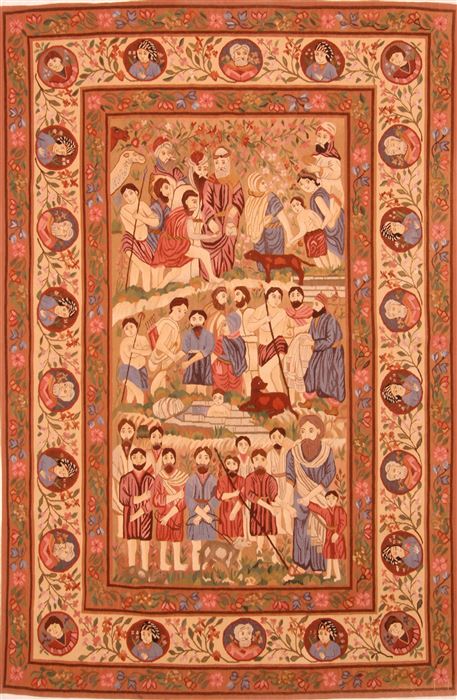 Aubusson Yellow Hand Knotted 51 X 710 Area Rug 253-27750 Image 0