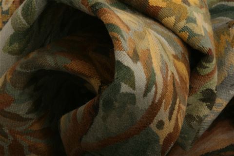 Aubusson Green Hand Knotted 51 X 65 Area Rug 253-27752 Image 1