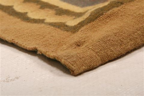 Aubusson Multicolor Hand Knotted 51 X 66  Area Rug 253-27753 Image 4