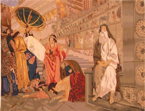 Aubusson Multicolor Hand Knotted 51 X 66  Area Rug 253-27753 Image 0