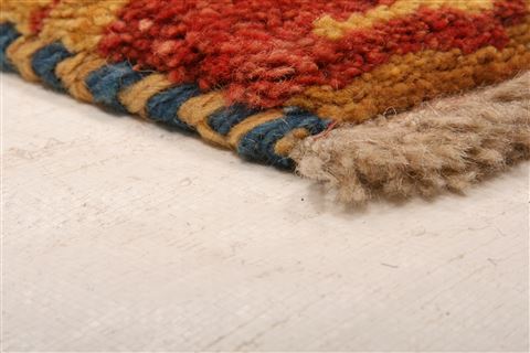 Gabbeh Yellow Hand Knotted 24 X 46 Area Rug 253-27755 Image 1