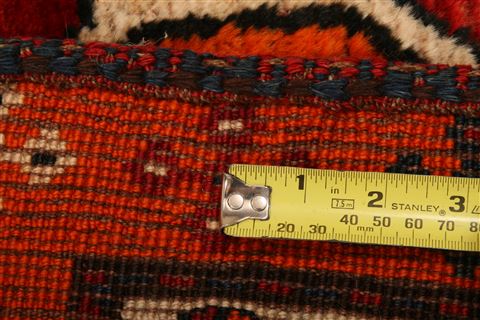 Gabbeh Red Hand Knotted 37 X 83 Area Rug 100-27758 Image 3