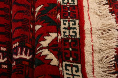 Bokhara Red Runner Hand Knotted 29 X 82 Area Rug 253-27759 Image 2