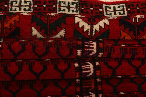 Bokhara Red Runner Hand Knotted 29 X 82 Area Rug 253-27759 Image 3