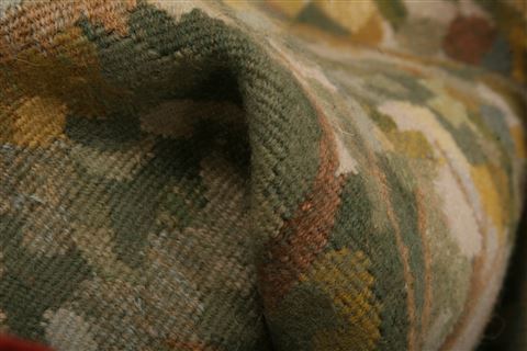 Aubusson Multicolor Runner Hand Knotted 37 X 810 Area Rug 253-27765 Image 1