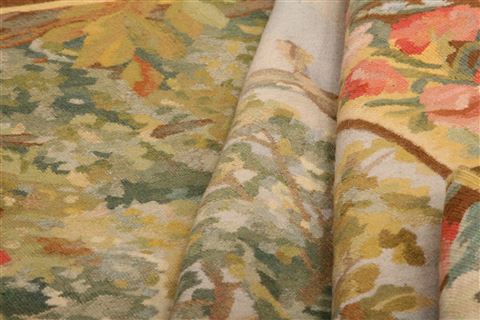 Aubusson Multicolor Runner Hand Knotted 37 X 810 Area Rug 253-27765 Image 2
