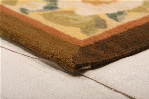 Aubusson Multicolor Runner Hand Knotted 37 X 810 Area Rug 253-27765 Image 6