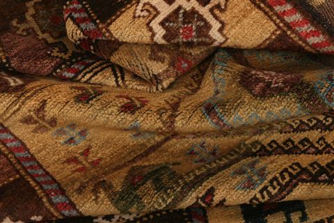 Baluch Brown Hand Knotted 34 X 66 Area Rug 100-27767 Image 2