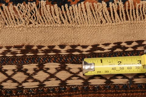 Baluch Orange Runner Hand Knotted 35 X 610 Area Rug 100-27768 Image 3