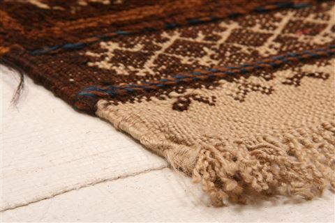 Baluch Orange Runner Hand Knotted 35 X 610 Area Rug 100-27768 Image 4