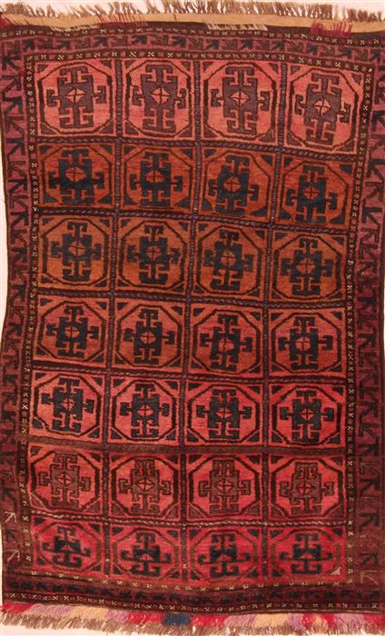 Baluch Red Hand Knotted 37 X 510 Area Rug 100-27769 Image 0