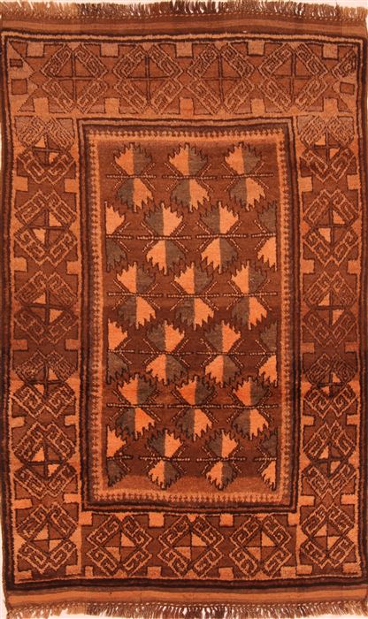 Baluch Brown Hand Knotted 43 X 66 Area Rug 100-27771 Image 0