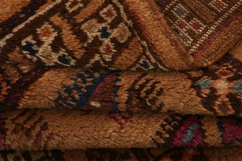 Baluch Beige Hand Knotted 36 X 62 Area Rug 100-27772 Image 4